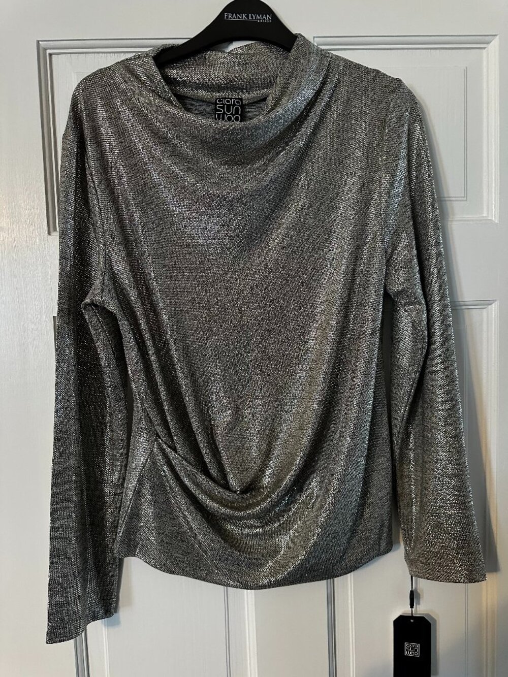 Silver Twist Top Clara Sun Woo Size Small NWT